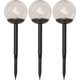 Oprawa schodowa Saska Garden LAMPA SOLARNA KULA OZDOBNA 10X34.5CM