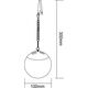 Oprawa schodowa Saska Garden LAMPA SOLARNA PLASTIKOWA KULA WISZĄCA 20CM