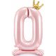 PartyDeco Stoj±cy balon foliowy 0 jasny róż 84cm