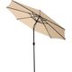 Saska Garden PARASOL OGRODOWY Z OŚWIETLENIEM LED 300CM BEŻOWY