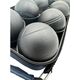 Enero KULE DO GRY 8 SZT- BOULE PETANQUE CZARNE POKROWIEC ENERO PRO