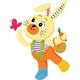 Clementoni TOY PLUSH BUNNY BC4U 17907