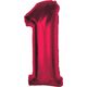 GoDan Balon foliowy cyfra 1 czerwona Smart 92cm