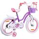 Royalbaby RoyalBaby Rower dziecięcy STAR GIRL 14" koszyk kółka boczne pchacz RB14G-1