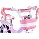 Royalbaby RoyalBaby rower dziecięcy JENNY 16" koszyk kółka boczne kokardki RB16G-4