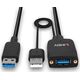 Kabel USB Lindy Cable Lindy Hybrid USB 3.2 Gen 2 Typ A 35m Black