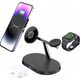 Ładowarka MaxLife  Maxlife wireless charger 3in1 15W, black (MXWC-03)