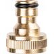 Richmann Brass nipple with internal thread 3/4"