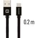 Kabel USB Swissten Swissten 71521101 kabel USB 0,2 m USB A USB C Czarny