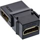 Adapter AV InLine InLine® HDMI Keystone Snap-In module, 4K/60Hz, HDMI AF/AF angled black