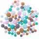 Stnux POMPONY PLUSZOWE, MIX FROSTY PASTELS, 90 SZT.