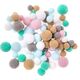 Stnux POMPONY PLUSZOWE, MIX FROSTY PASTELS, 90 SZT.