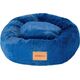 Mimikoko MIMIKO Pets Legowisko Shaggy okrągłe M 45cm chabrowe