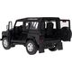 Rastar Land Rover Defender czarny RASTAR model 1:14 Zdalnie sterowanie auto + Pilot 2,4 GHz + Ręcznie otwierane drzwi