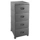 Triton Komoda RATTAN 38x45x90 szara