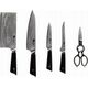 Blaumann Damasko plieno peilių rinkinys su stovu KAMAZAKI KZI004SET