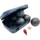 Enero KULE DO GRY 6 SZT- BOULE PETANQUE CZARNE POKROWIEC ENERO PRO