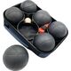 Enero KULE DO GRY 6 SZT- BOULE PETANQUE CZARNE POKROWIEC ENERO PRO