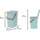 Kosz na śmieci Brabantia Brabantia Sort & Go Waste Bin Jade Green 12 L
