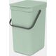 Kosz na śmieci Brabantia Brabantia Sort & Go Waste Bin Jade Green 12 L