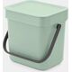 Kosz na śmieci Brabantia Brabantia Sort & Go Waste Bin Jade Green 3 L