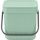 Kosz na śmieci Brabantia Brabantia Sort & Go Waste Bin Jade Green 3 L