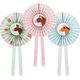 PartyDeco Rozety dekoracyjne Konie 35cm 3szt