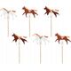 Party Deco Dekoracje do muffinek konie 13cm 6szt