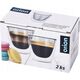 Orion Szklanki termiczne z podwójną ścianką do kawy espresso DOUBLE 90 ml 2 szt.