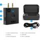 InLine InLine® Airplane Bluetooth Audio Transmitter, BT 5.0, aptX HD/LL, Flight Adapter with Charging Case