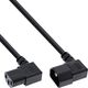 Kabel zasilający InLine InLine® Power cable, C13 to C14, black, 1,0m angled