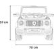 Ramiz Mercedes AMG G63 Autko na akumulator dla dzieci Czerwony