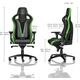 Fotel Noblechairs EPIC - Sprout Edition - czarny/zielony (GAGC-129)