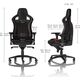 Fotel Noblechairs EPIC - czarny/czerwony (GAGC-040)