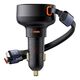 Baseus Enjoyment USB-C car charger with USB-C / Lightning cable 60 W (black)