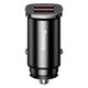 Car Charger Baseus Square 2xUSB QC3.0 5A 30W Black
