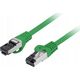 Lanberg Patchcord Lanberg S/FTP kat.8.1 0,5m LSZH CU fluke passed zielony