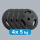 Rebel Zestaw obciążeń bitumicznych 4x5kg, otwór 31mm, talerz z uchwytami, REBEL ACTIVE