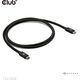 Club3D Kabel USB4 v2 Typ-C, 80Gbps, Certifikovaný kabel, 4K540Hz, 16K60Hz, PD 240W, 1m