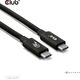 Club3D Kabel USB4 v2 Typ-C, 80Gbps, Certifikovaný kabel, 4K540Hz, 16K60Hz, PD 240W, 1m