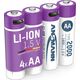 Ansmann ANSMANN 1312-0036 Li-Ion rechargeable batteries Mignon AA type 2000 (min. 1800 mAh) 4-pack box