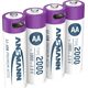 Ansmann ANSMANN 1312-0036 Li-Ion rechargeable batteries Mignon AA type 2000 (min. 1800 mAh) 4-pack box