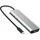 HUB USB j5create j5create JCD401 USB4™ Dual 4K Multi-Port Hub, Silver, Wired, USB 3.2 Gen 2 (3.1 Gen 2) Type-C, 85 W, Silver, 10 Gbit/s, 4K Ultra HD