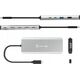 HUB USB j5create j5create JCD401 USB4™ Dual 4K Multi-Port Hub, Silver, Wired, USB 3.2 Gen 2 (3.1 Gen 2) Type-C, 85 W, Silver, 10 Gbit/s, 4K Ultra HD