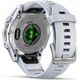 Zegarek sportowy Garmin Garmin Fenix 8 43 mm AMOLED Srebrny z białym paskiem [010-02903-00]