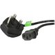 Kabel zasilający StarTech StarTech PXT101UK kabel zasilające Czarny 1,8 m BS 1363 C13 panel