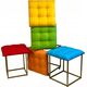 Triton Puf-transformator 5w1 - 5 taboretów w 1 pufie multicolor