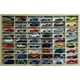 Kruzzel Półka drewniana na auta resoraki samochodziki Hot wheels Przegrody x54
