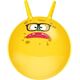 Eddy Toys PIŁKA DO SKAKANIA Z ROGAMI 45CM - ŻÓŁTY