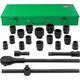 Klucz udarowy ROCKFORCE / WMC ROCKFORCE ZESTAW KLUCZY UDAROWYCH 21el. 3/4" 12KĄT.  17-50mm